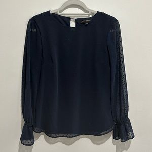 Banana Republic Navy Long sleeve blouse Size XS